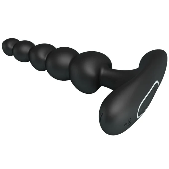 Vibrator anal tip plug, 10 moduri de vibrație, Negru
