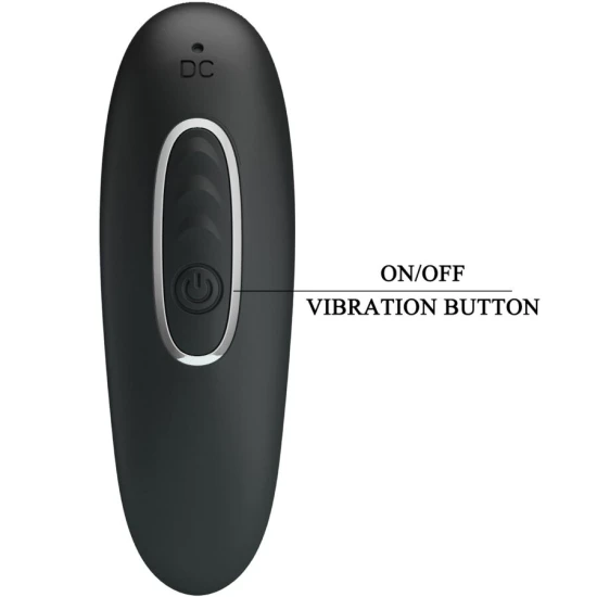 Vibrator anal tip plug, 10 moduri de vibrație, Negru