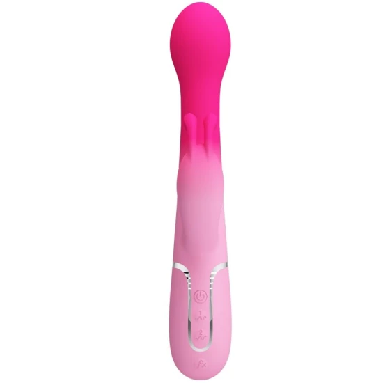 Vibrator iepuraș 3 în 1 multifuncțional, Roz