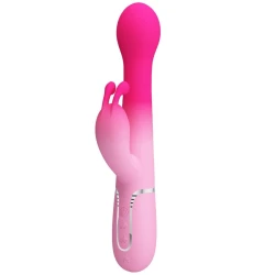 Vibrator iepuraș 3 în 1 multifuncțional, Roz