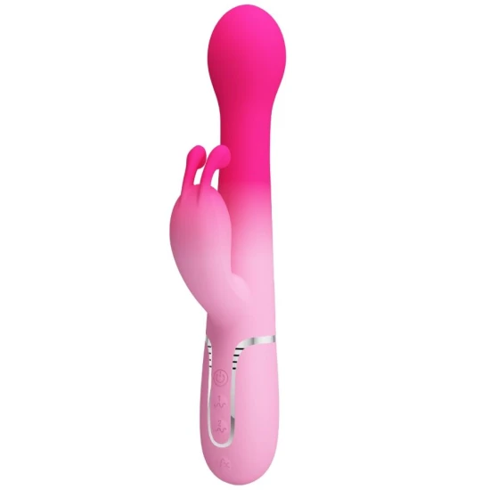 Vibrator iepuraș 3 în 1 multifuncțional, Roz