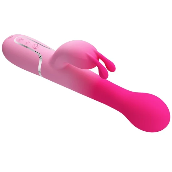 Vibrator iepuraș 3 în 1 multifuncțional, Roz