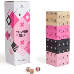 Joc de lemn tip turn, Secretplay, Roz, Negru