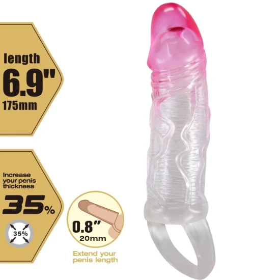 Manșon realist pentru penis, Roz