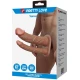 Manșon dublu pentru penis, model Yairon, cu extensie 4 cm, mulat