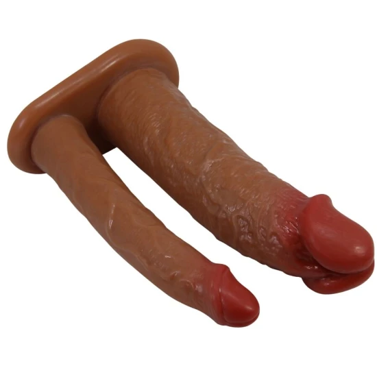 Manșon dublu pentru penis, model Yairon, cu extensie 4 cm, mulat