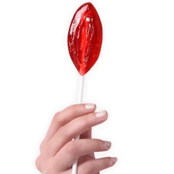 Lollipop Vagină, Căpșuni, 40 Unități