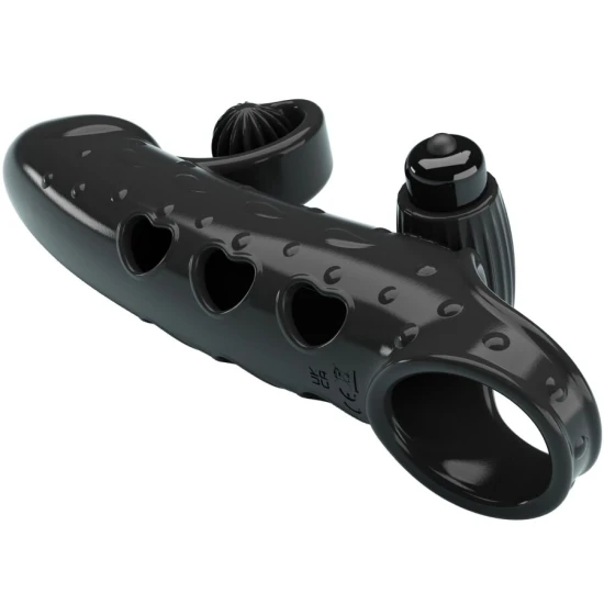 Husă penis vibrator, Negru