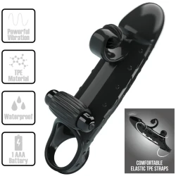 Husă penis vibrator, Negru