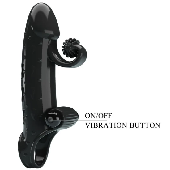 Husă penis vibrator, Negru