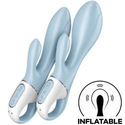 Vibrator iepure cu pompă de aer, albastru