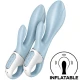 Vibrator iepure cu pompă de aer, albastru