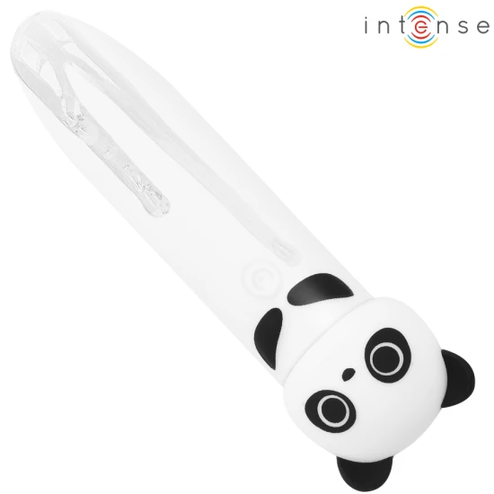 INTENSE - Glonț Vibrator Tip POH, Panda, Roz, USB Reîncărcabil, 10 x 2.2 cm