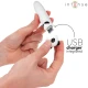 INTENSE - Glonț Vibrator Tip POH, Panda, Roz, USB Reîncărcabil, 10 x 2.2 cm