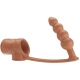 Penis sleeve cu dop anal, Natural