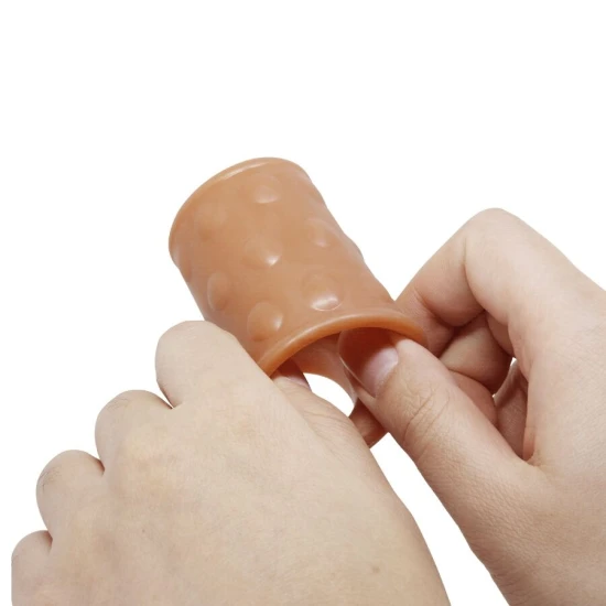 Penis sleeve cu dop anal, Natural