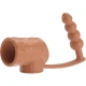 Penis sleeve cu dop anal, Natural