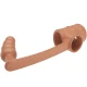Penis sleeve cu dop anal, Natural