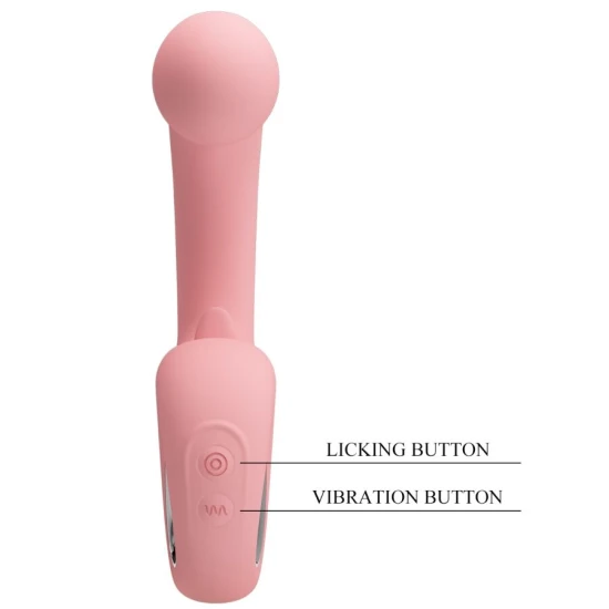 Vibrator punct G si stimulator clitoris, Roz