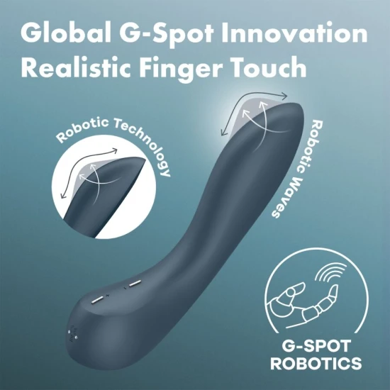 Vibrator pentru punctul G, G-Spot Wave 4, Gri închis