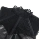 Rochie Dantelă din Piele - Colier Dantelă, Negru, L/XL