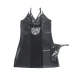 Rochie SUBBLIME - Dantelă Florală, Negru, S/M