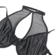 Set Sutien și Fustă - Piele, Negru, S/M