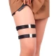 SUBBLIME - Ineluri pentru picioare tip leg rings, Negru