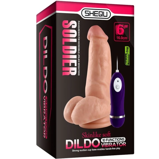 DILDO VIBRATOR CU TELECOMANDĂ, 16 CM