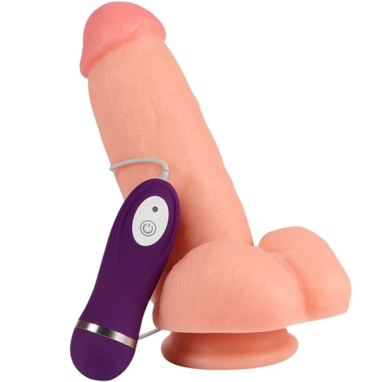 DILDO VIBRATOR CU TELECOMANDĂ, Red Eagle, 17 cm