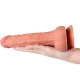 DILDO REALIST ȘI STIMULATOR CLITORIS CU VIBRAȚII ȘI CONTROL LA DISTANȚĂ, 16 CM