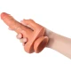 DILDO REALIST CU STIMULATOR CLITORIS ȘI VIBRAȚII, CU CONTROL LA DISTANȚĂ, 16 CM