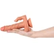 DILDO REALIST CU STIMULATOR CLITORIS ȘI VIBRAȚII, CU CONTROL LA DISTANȚĂ, 16 CM