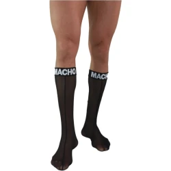 Șosete Macho - Semi-transparente, Negru, Mărime Unică