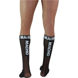 Șosete Macho - Semi-transparente, Negru, Mărime Unică