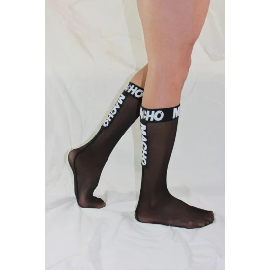 Șosete Macho - Semi-transparente, Negru, Mărime Unică