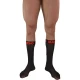 MACHO - Șosete subțiri, One Size, Negru/Roșu