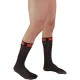 MACHO - Șosete subțiri, One Size, Negru/Roșu
