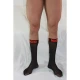 MACHO - Șosete subțiri, One Size, Negru/Roșu