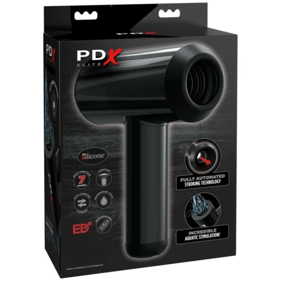 Masturbator Automat Acvatic Dublu, Negru