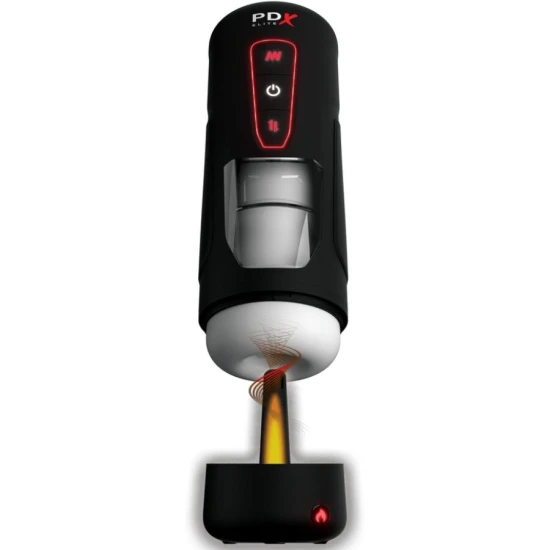 Masturbator automat cu încălzire, vibrații și împingeri, Milk Me Hotter