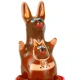 Set de prezervative decorative pictate manual, model Cangur, Tip 1