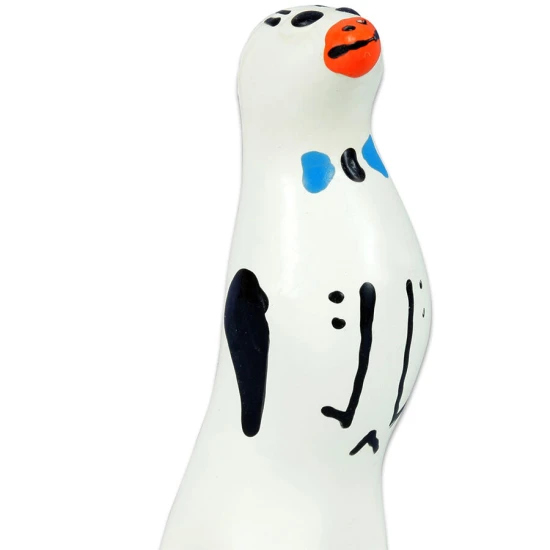 Set de prezervative decorative pictate manual, model Pinguin