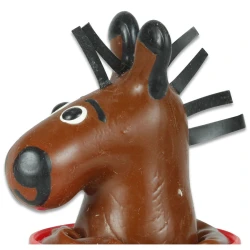 Set de prezervative decorative pictate manual, cu motiv cal, Roz