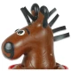 Set de prezervative decorative pictate manual, cu motiv cal, Roz