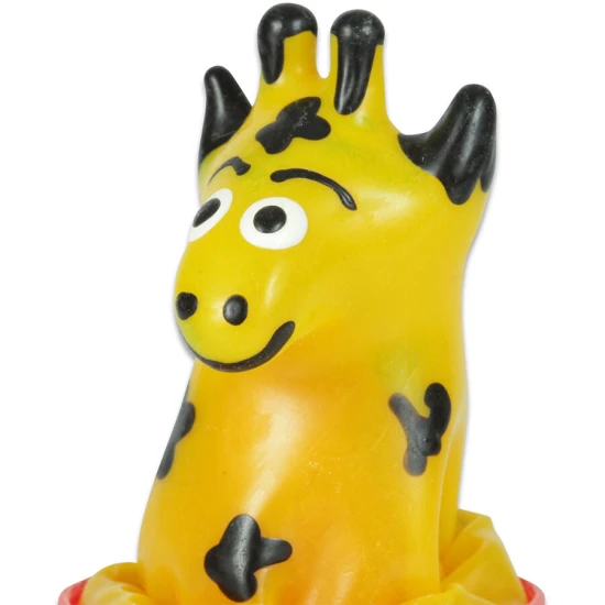 Prezervative decorative pictate manual, Girafă