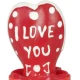 Set de prezervative decorative pictate manual, model Inimă „I Love You”