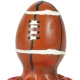 Set de prezervative decorative, pictate manual, minge de rugby, Roz