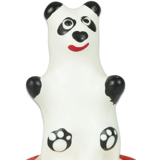 Set de prezervative decorative pictate manual, model Panda, Roz/Negru