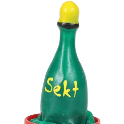 Set de prezervative decorative pictate manual, Champagne